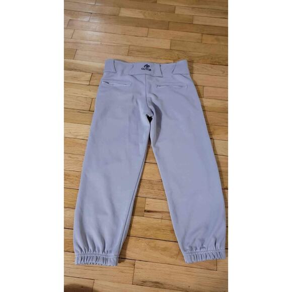 CP Clutch Youth Large Gray Baseball Pants Elastic Bottom Softball Game Practice - Picture 4 of 7